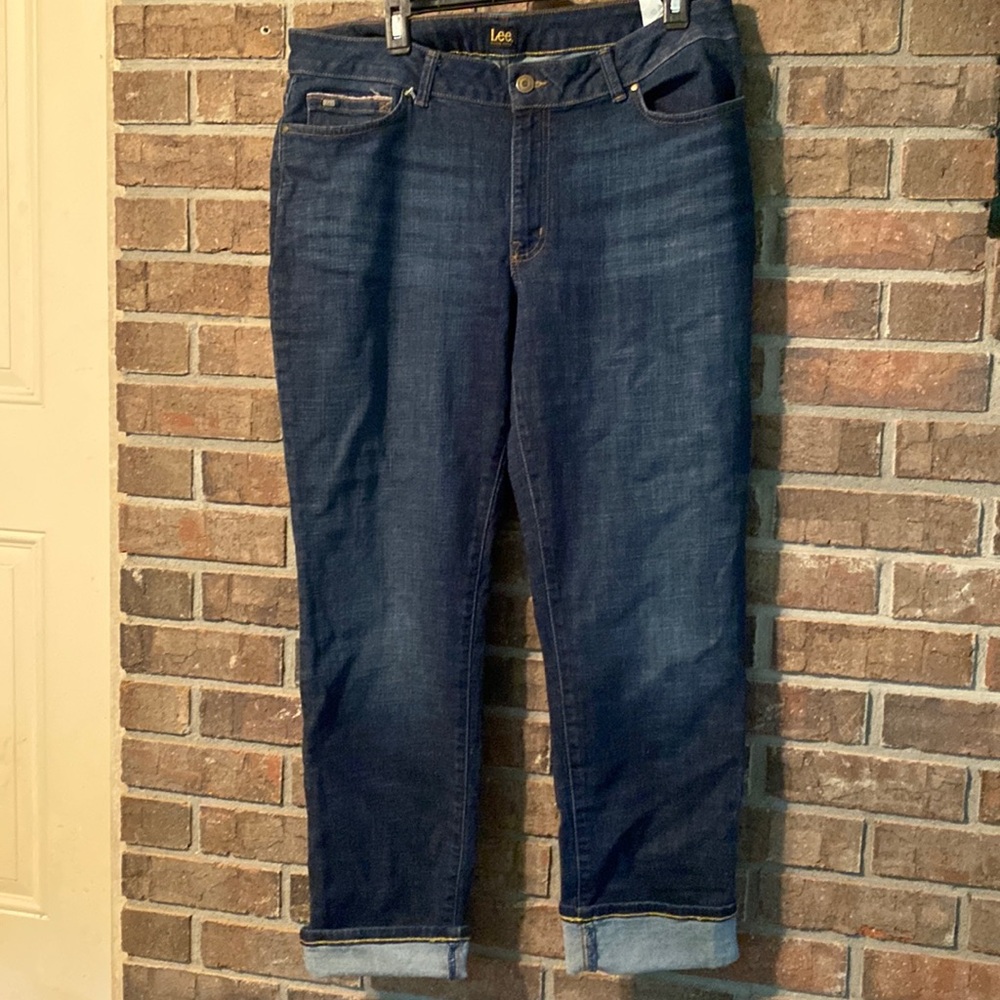 NWOT Lee dark washed jeans size 18 long